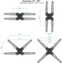 Tooq Soporte de Pared LP1356TN-B para Pantallas de 13-55 Pulgadas, Negro